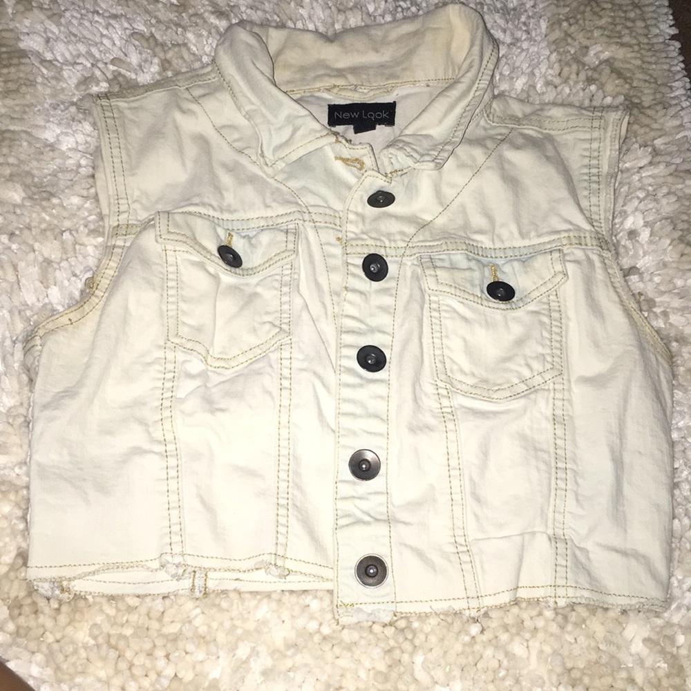 Crop top jean jacket